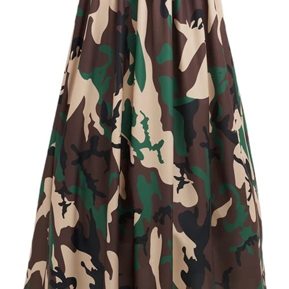 HS-LK Women Stretchy High Waisted A-line Swing Skirt Large - Picture 2 of 3